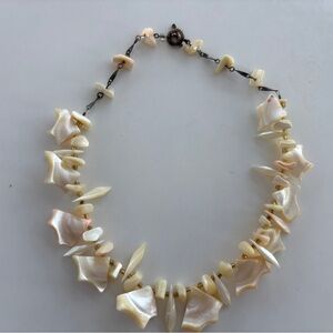 Source Unknown Cream and White Shell Necklace